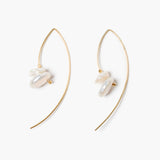 Stacked Pearl Threader Earrings