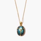 Labradorite Scarab Necklace