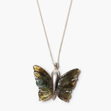 Labradorite Butterfly Necklace