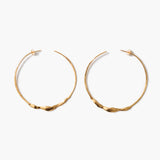Large Wavy Hoop