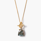 Faux Toggle Gem Necklace
