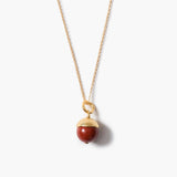 Capped Gemstone Necklace