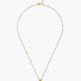 Two Tone Organic Charms Necklace