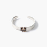 Prong Set Gem Silver Cuff