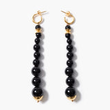 Graduated Onyx Drop Earrings