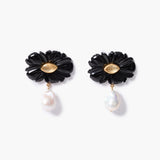 Dark Magnolia Earrings
