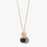 Capped Gemstone Necklace