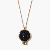 Carved Lion Pendant Necklace