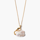 Baroque Pearl Swan Necklace