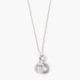 Capped Gemstone Necklace