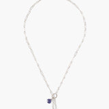 Triple Iolite Briolette Necklace