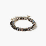 Black Tibetan Agate Wrap Bracelet