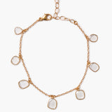 Moissanite Slice Charm Bracelet