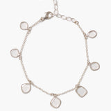 Moissanite Slice Charm Bracelet