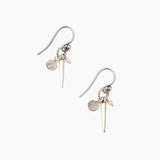 Dagger Charm Cluster Earrings