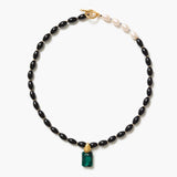 Pharaoh Crystal Toggle Necklace