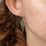 Small Textile Earrings