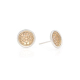 Dish Stud Earrings - Gold