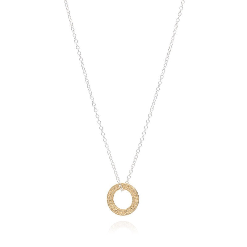 Circle of Life Open "O" Necklace - Gold & Silver