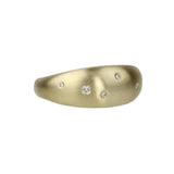 Short Sleeve Ring with Diamonds