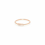 Small Horizontal Pave Bar Ring