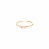 Small Horizontal Pave Bar Ring