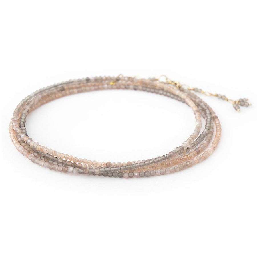 Mink Ombre Wrap Bracelet - Necklace