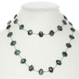 Raw Emerald Long Necklace