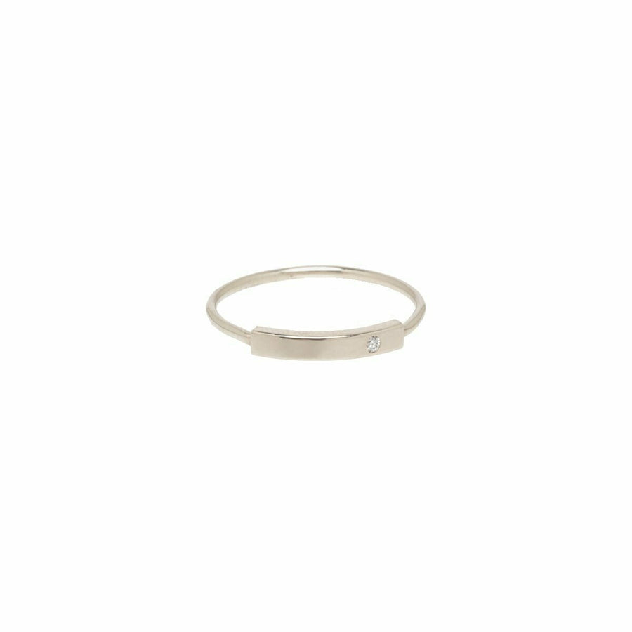 Horizontal Bar with Diamond Ring