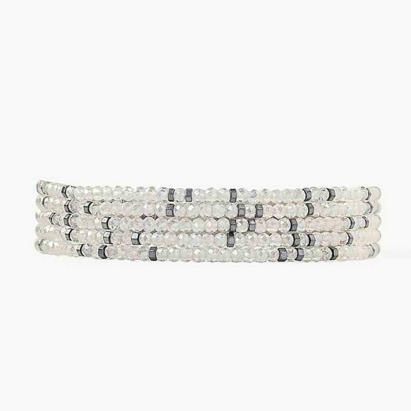 Grey Mix Naked Wrap Bracelet