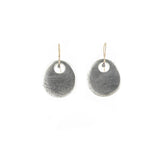Large Frost Textured Oval Earrings