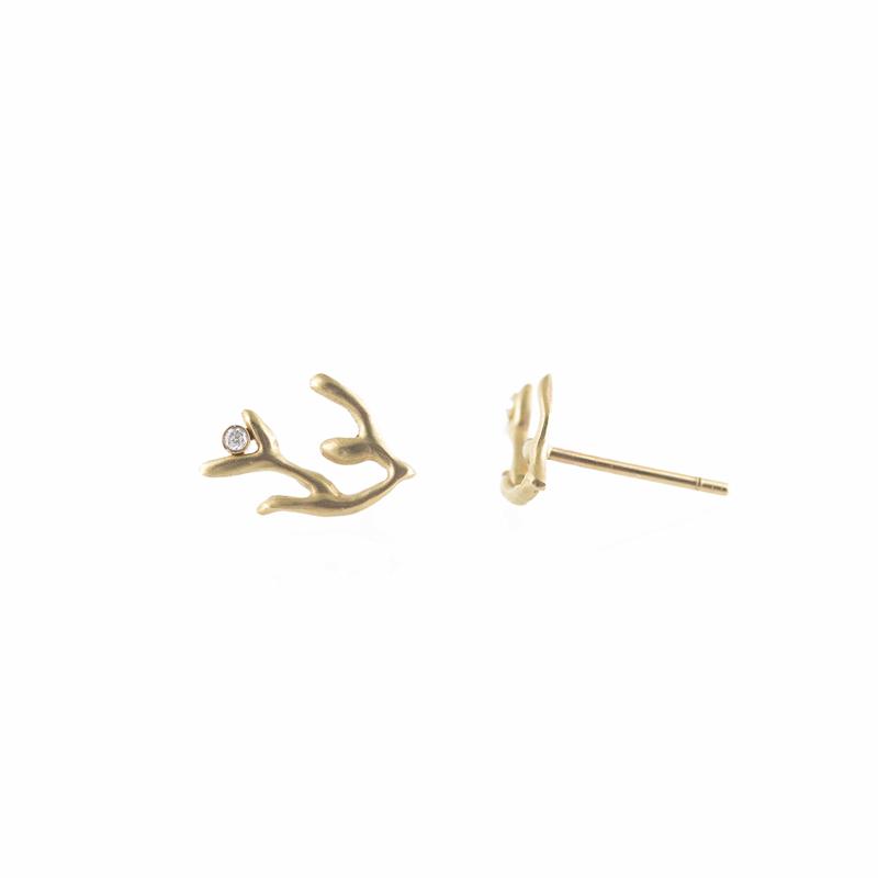 Coral Branch Diamond Studs
