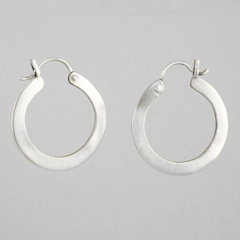 Small Circle Flat Hoops