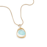 Open Circle with Chalcedony Necklace