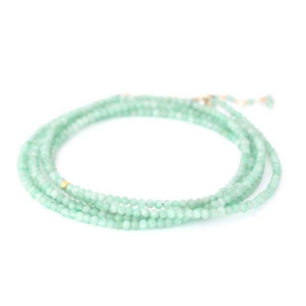 Amazonite Wrap Bracelet - Necklace