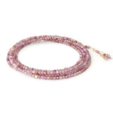 Multi Pink Ruby Wrap Bracelet - Necklace