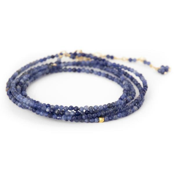 Sodalite Wrap Bracelet - Necklace
