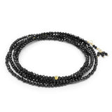 Black Spinel Wrap Bracelet - Necklace