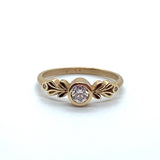 18k Rose Gold Marina Diamond Ring