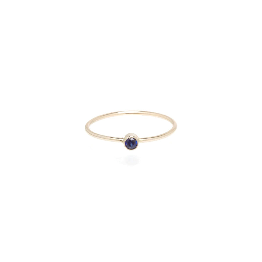 Single Blue Sapphire Ring | September Birthstone