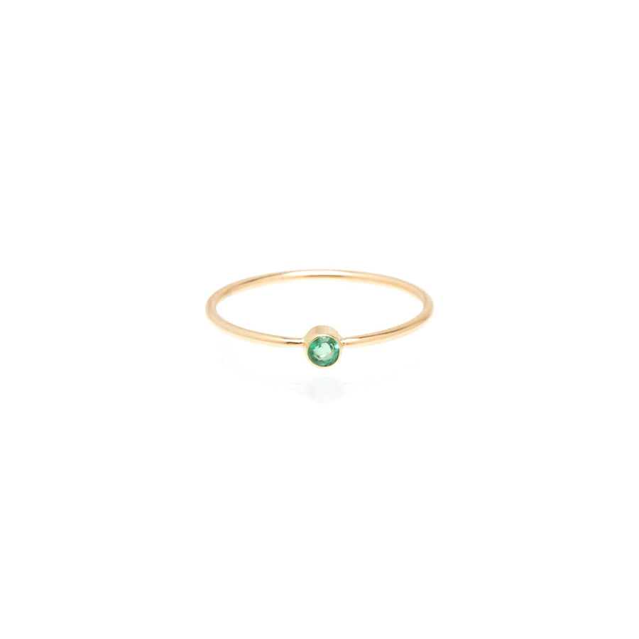 Single Emerald Ring | May Birthstone