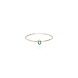 Single Emerald Ring | May Birthstone