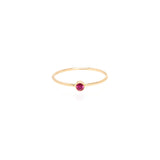 Single Ruby Ring | July Birthstone