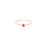 Single Ruby Ring | July Birthstone