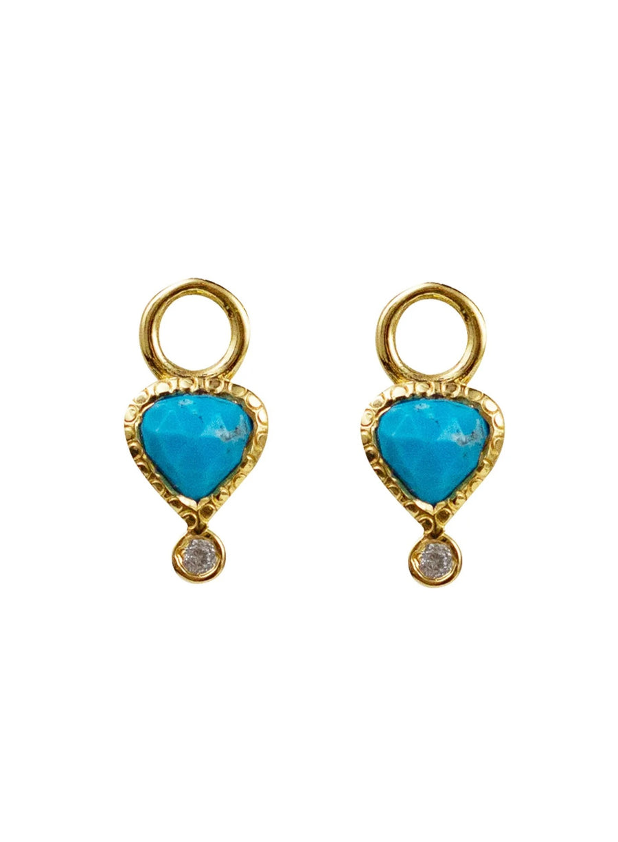 Turquoise Colette Hoops