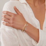 Dotted Stacking Cuff - Gold