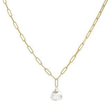 Paperclip with Pyramidal Topaz Necklace