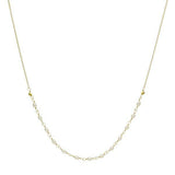 Oval Freshwater Pearl Tied Necklace