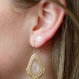 Moonstone Paisley Earrings