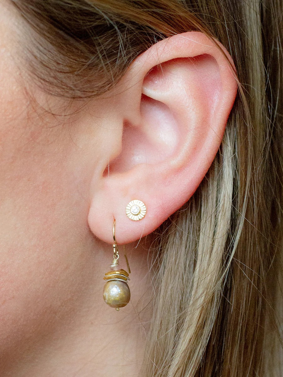 Small Grey Pearl Rio Earrings